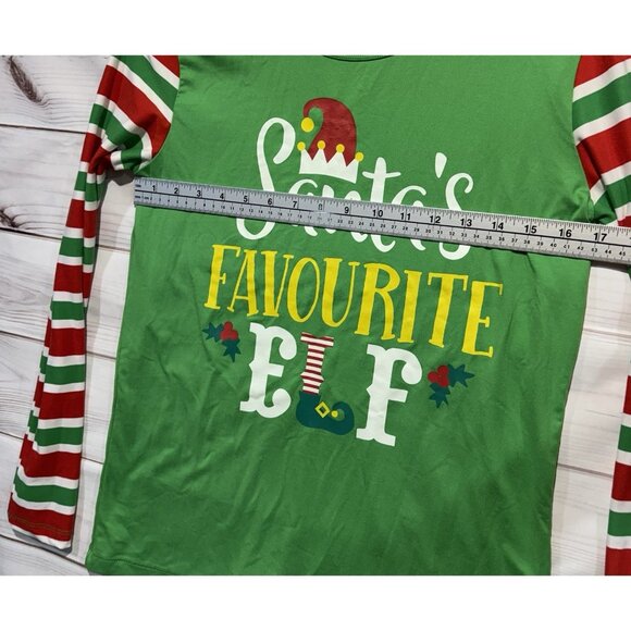Santa's Favourite Elf Shirt Adult Small S Christmas Holiday Ugly Sweater Top EUC - Picture 6 of 9